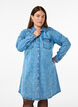 Denim dress with heart pattern, Blue, Model image number 0