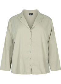 Cotton shirt with structured fit