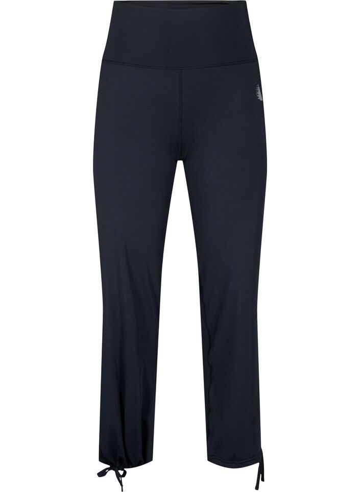 Loose sweatpants with drawstring, Black, Packshot image number 0