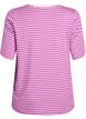 T-shirt with TENCEL&trade; Lyocell and stripes, Purple, Packshot image number 1