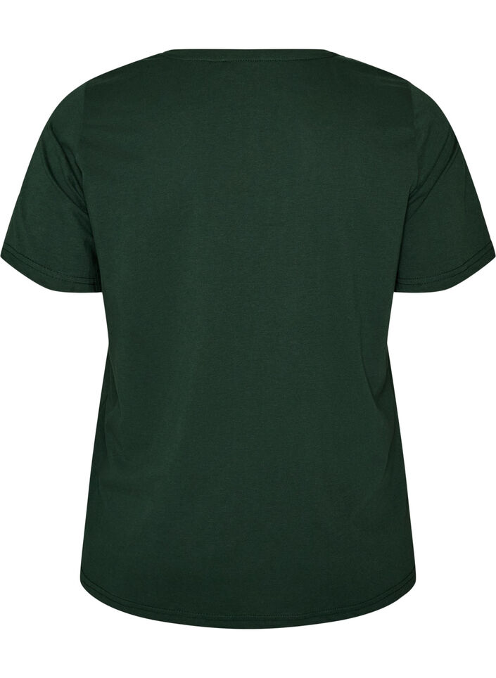 T-shirt with motif, Green, Packshot image number 1