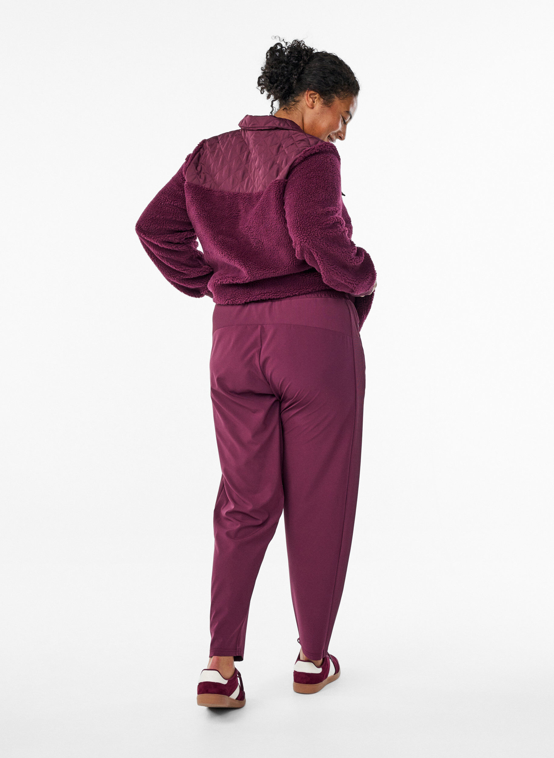 Zizzifashion Lightweight training trousers with pockets, Red, Model image number 1