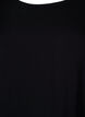 Dress in viscose with cutline, Black, Packshot image number 2