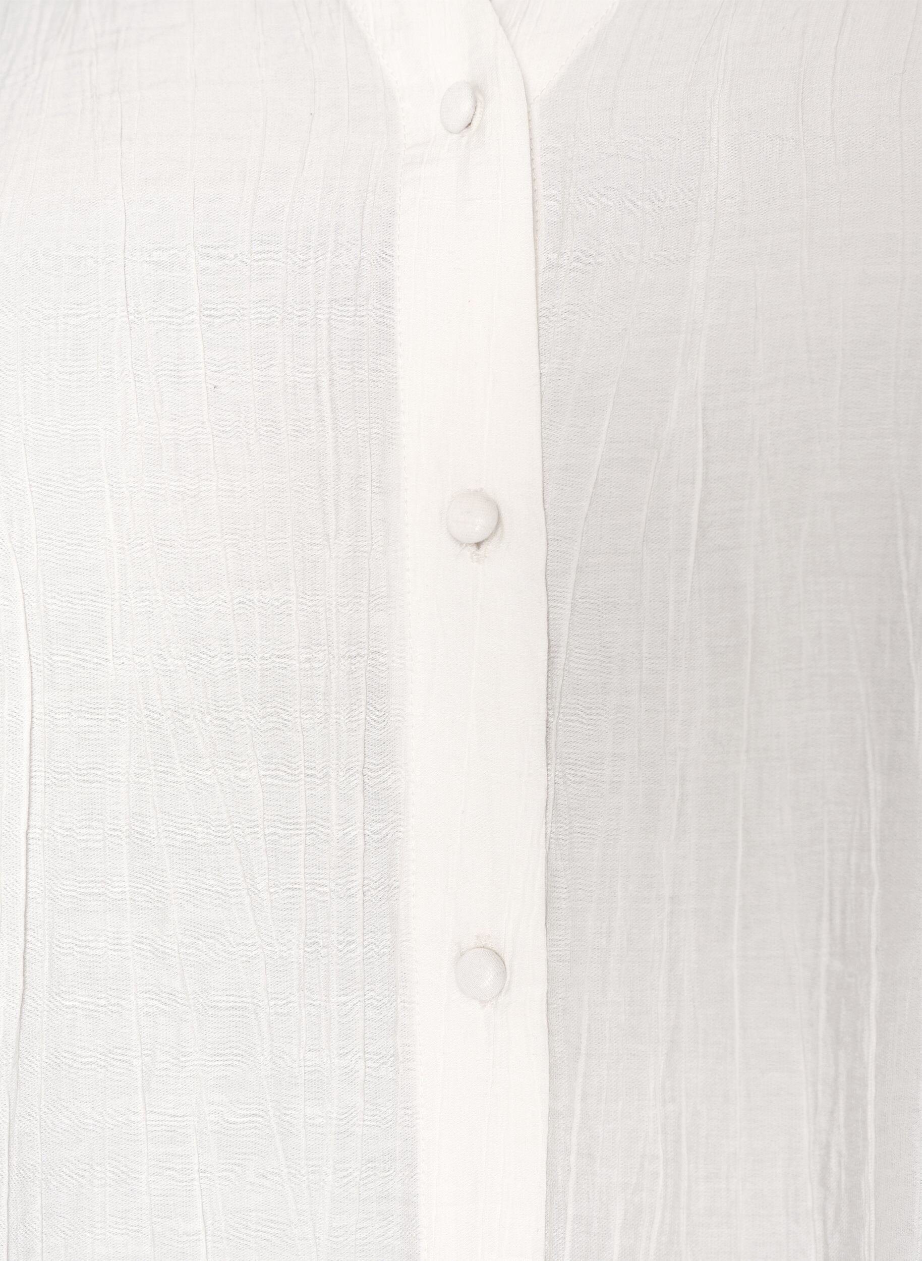 ZizzifashionViscose blouse with buttons and texture, Vanilla, Packshot image number 2