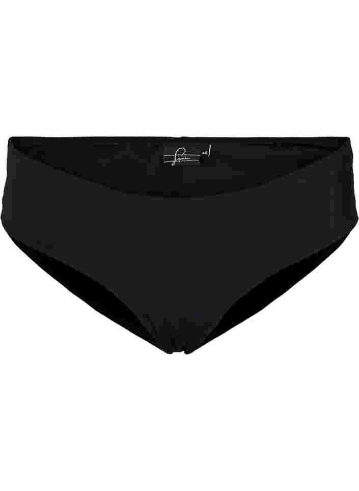 Bikini bottoms with a regular waist height, Black, Packshot