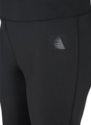 Flared exercise trousers with stretch, Black, Packshot image number 2