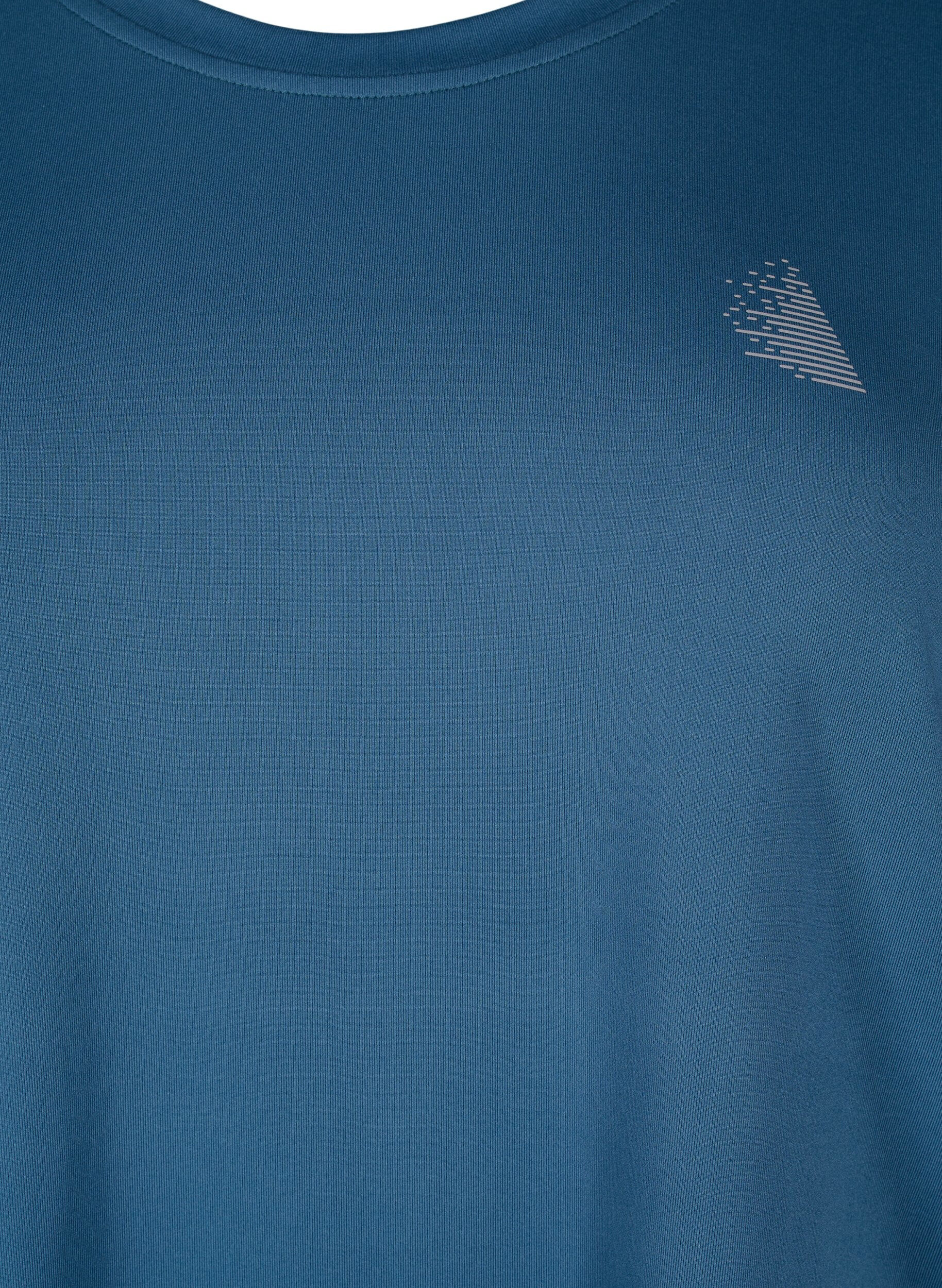 ZizzifashionTraining blouse with 3/4 sleeves, Petrol, Packshot image number 2
