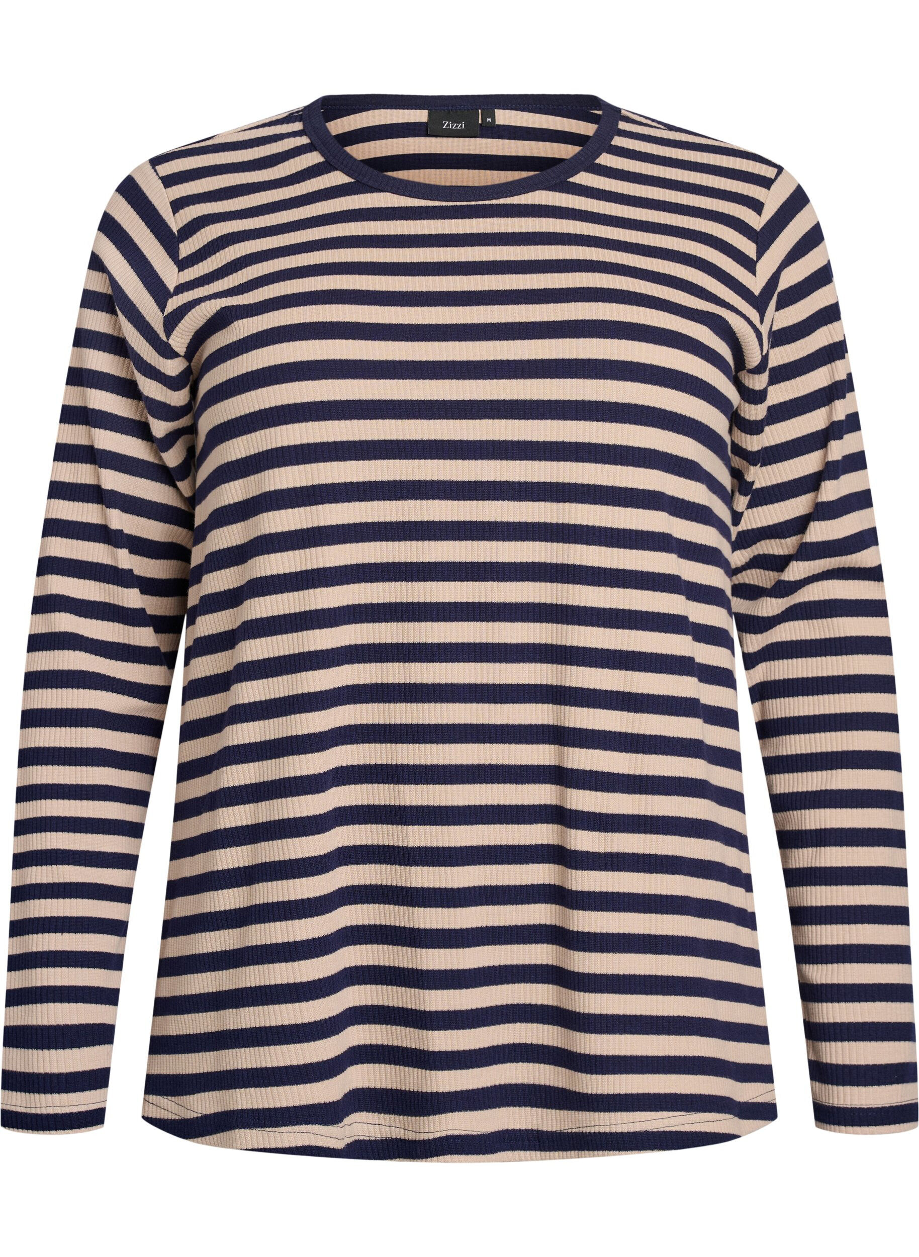 Striped blouse with long sleeves