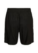 High-waisted linen and viscose shorts, Black, Packshot image number 1