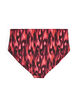 Bikini briefs with print and high waist, Red, Packshot image number 1