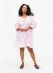 Cotton-viscose mix dress with 3/4 sleeves, Almond Blossom, Model image number 2