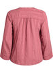 Blouse with tone-on-tone texture and buttons, Rose, Packshot image number 1