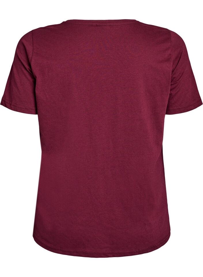 T-shirt with motif, Red, Packshot image number 1