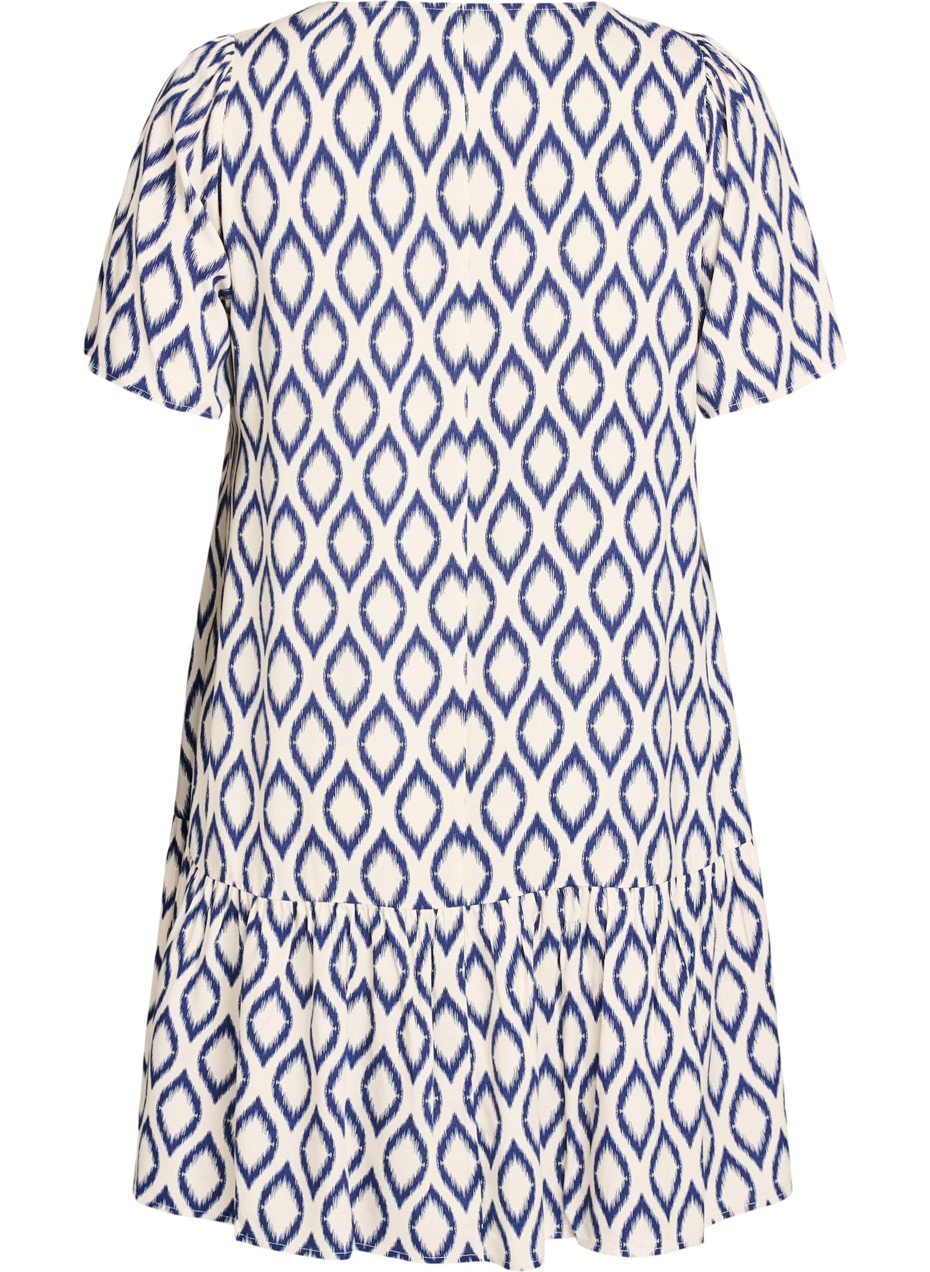 ZizzifashionViscose dress with cutline, Blue, Packshot image number 1