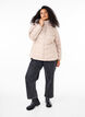 Short puffer jacket with hood, Beige, Model image number 1