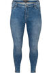 Cropped Amy jeans with zipper detail, Blue, Packshot image number 0