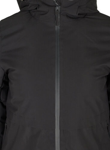 Winter jacket with adjustable waist, Black, Packshot image number 3