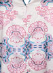 Satin-look blouse with a paisley print and 3/4 sleeves, Blue, Packshot image number 2