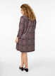 FLASH - Short A-line dress with 7/8 sleeves, Brown, Model image number 2
