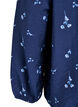 Blouse with button fastening and small flowers, Blue, Packshot image number 3