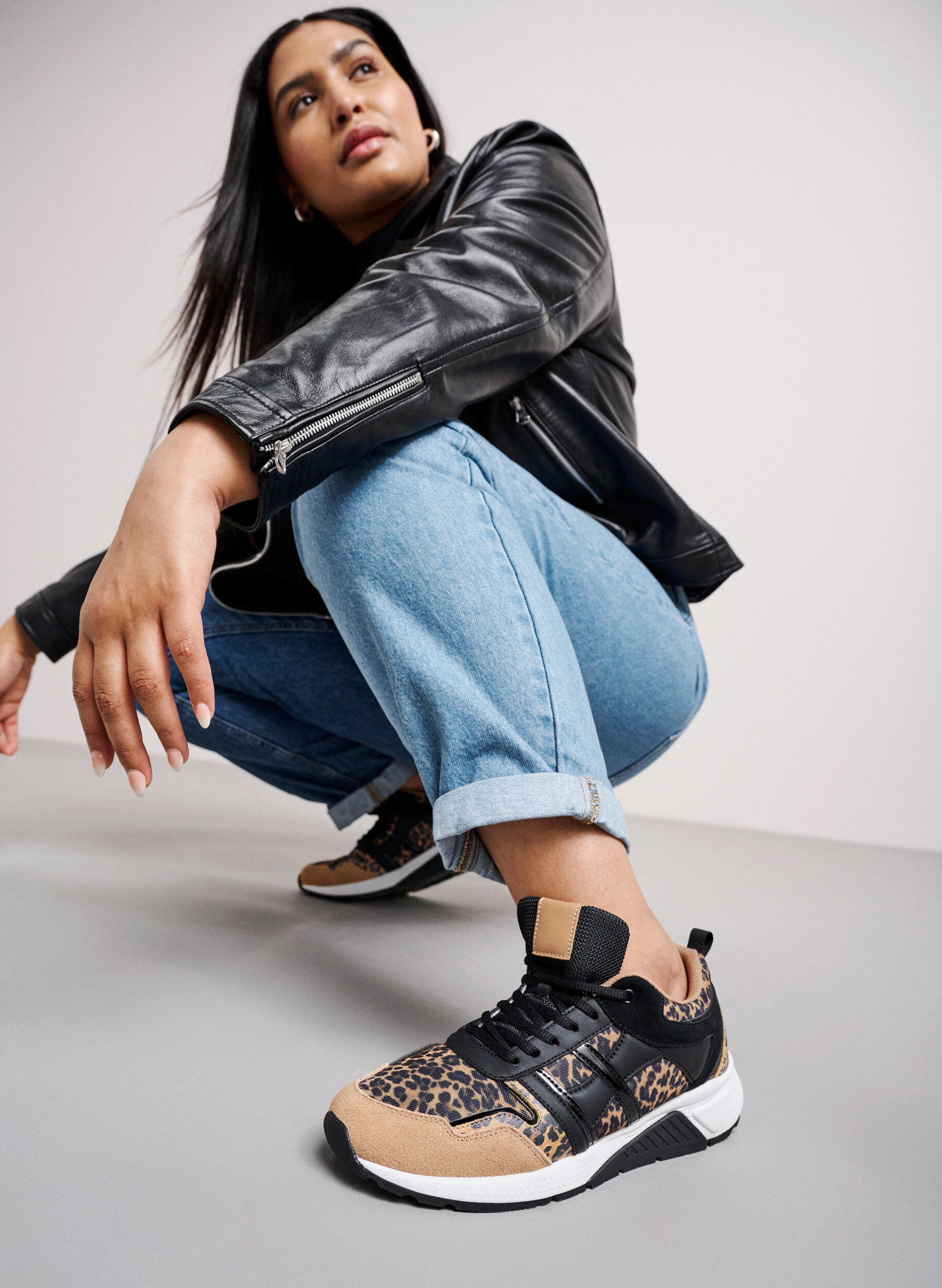 Women's Camo Leopard Print Sneakers Lace Non slip Platform - Temu