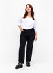 Basic cotton t-shirt with 3/4 sleeves, White, Model image number 1