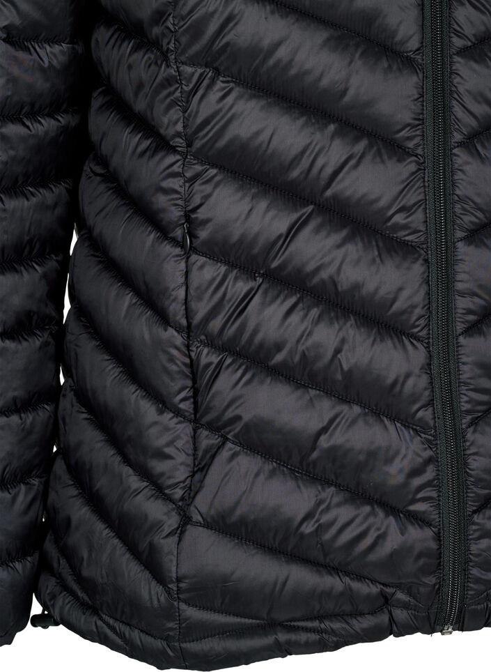 Lightweight jacket with pockets, Black, Packshot