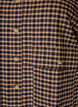 Checked blouse with chest pockets, Brown, Packshot image number 2