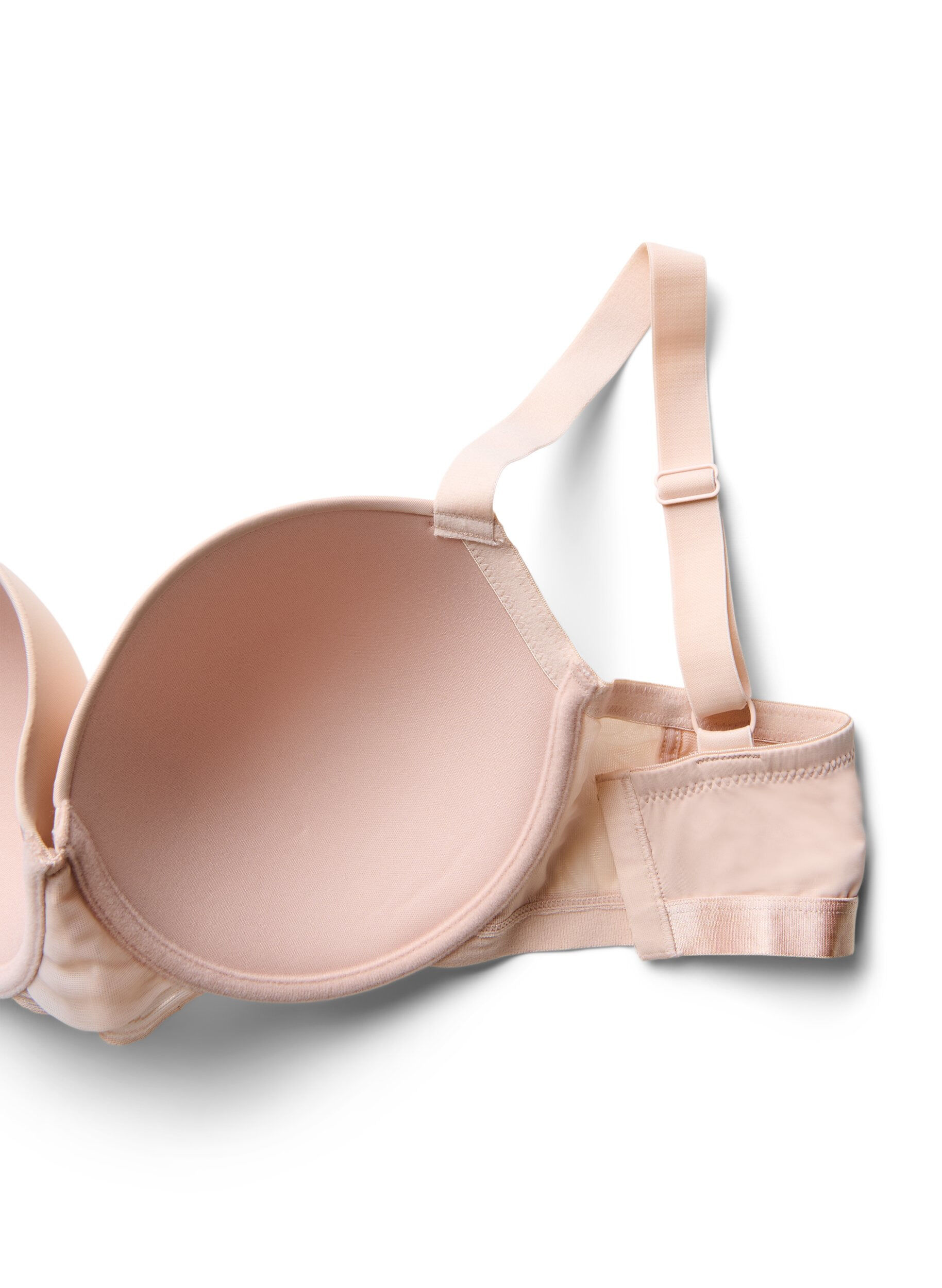 Zizzifashion Moulded bra with mesh, Beige, Packshot image number 3