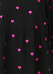 Tunic with hearts and 3/4 sleeves, Black Emb. Heart, Packshot image number 2