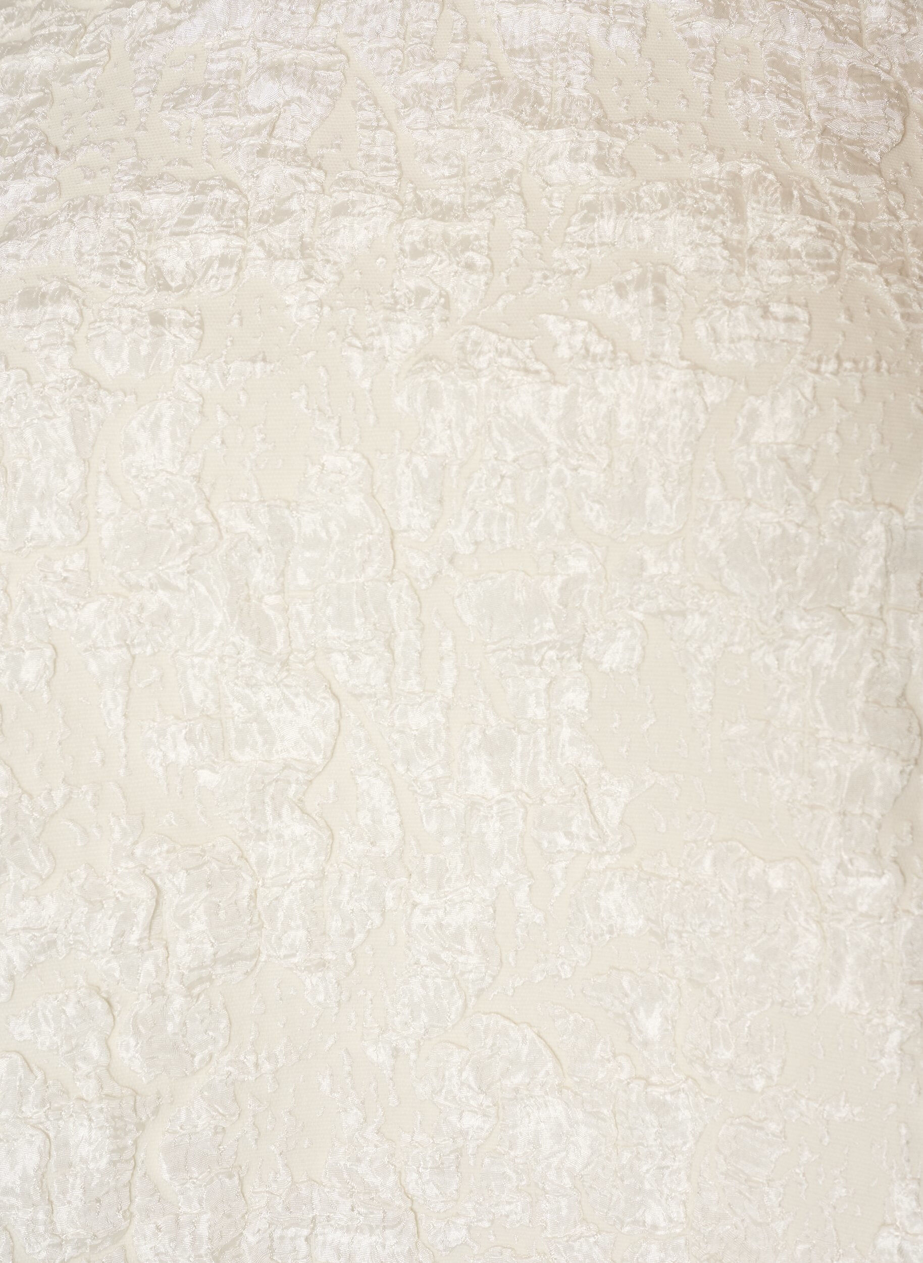 ZizzifashionJacquard blouse with puff sleeves and an A-line shape, Vanilla, Packshot image number 2