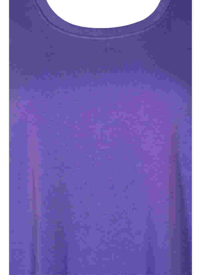 Sweater dress with short sleeves and slits, Ultra Violet, Packshot image number 2