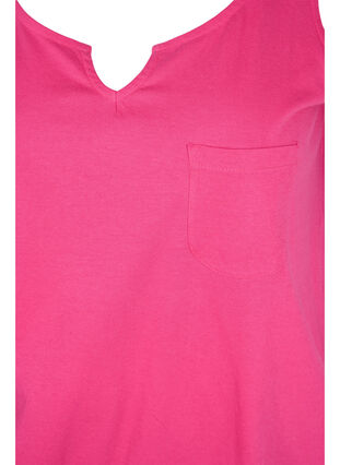 Cotton top with elasticated band in the bottom, Magenta, Packshot image number 2