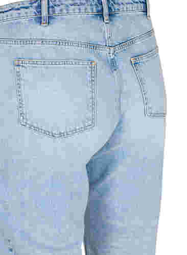 Cropped Vera jeans with studs, Light blue denim, Packshot image number 3