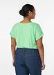 Short sleeved cotton blend t-shirt, Green, Model image number 2