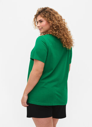 Cotton t-shirt with text print, Jolly Green W. New, Model image number 1