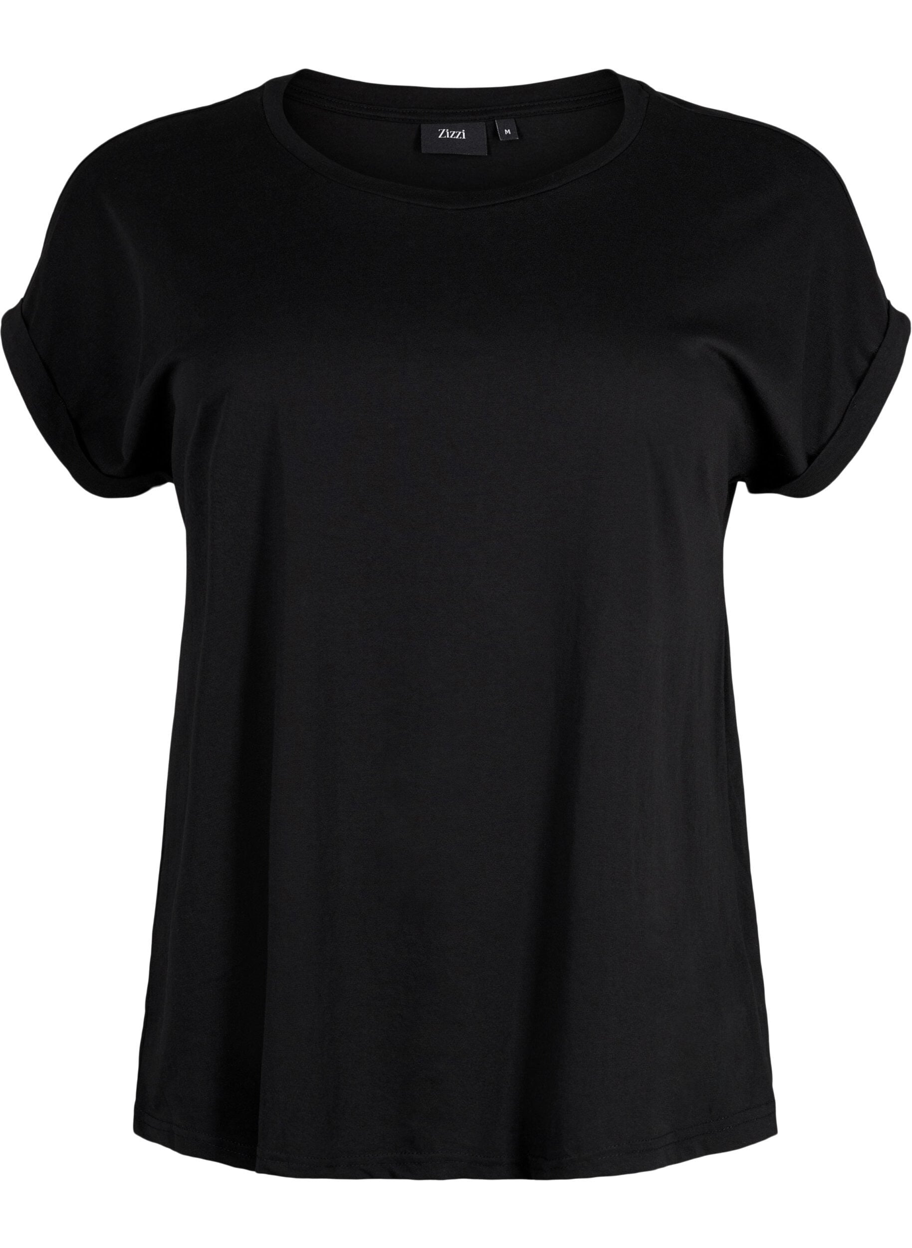 Short sleeved cotton blend t-shirt