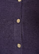 Cardigan in soft knit with gold-coloured buttons, Purple, Packshot image number 2