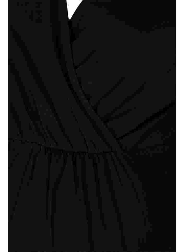 Maternity dress in cotton, Black, Packshot image number 2