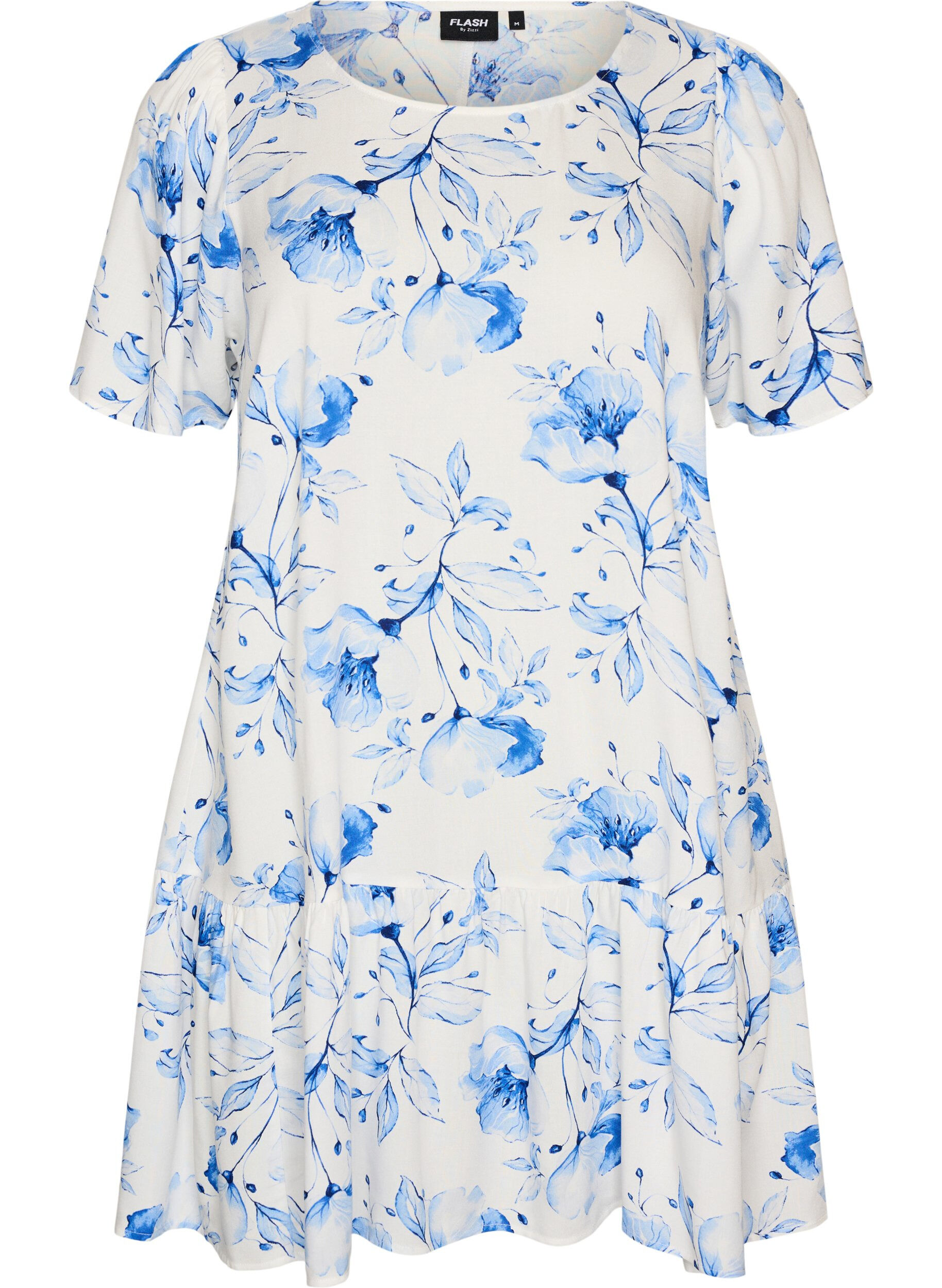 ZizzifashionDress in viscose with cutline, White, Packshot image number 0