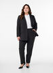 Trousers with pockets and straight legs, Black, Model image number 0