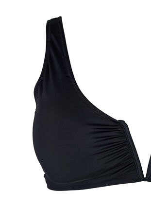 Bikini top with V-wire and removable pads, Black, Packshot image number 2