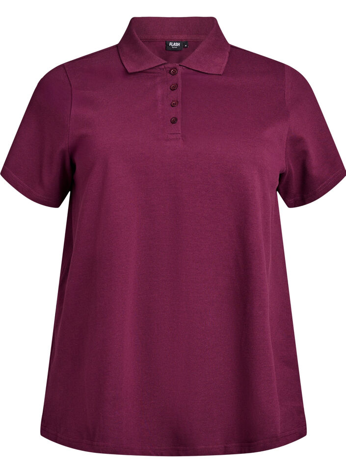 Polo shirt with short sleeves, Red, Packshot image number 0