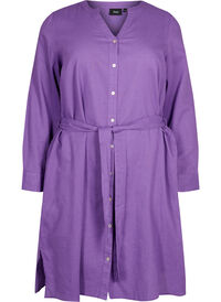 Shirtdress with long sleeves