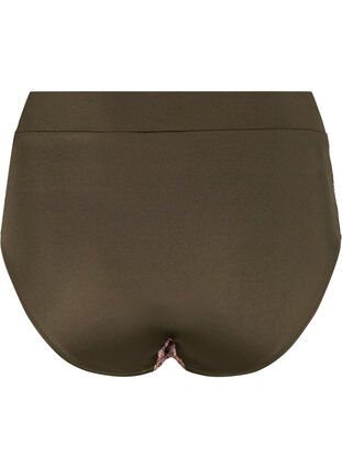 Patterned bikini tai bottoms with a high waist, Beech AOP, Packshot image number 1
