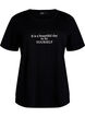 T-shirt with motif, Black, Packshot image number 0