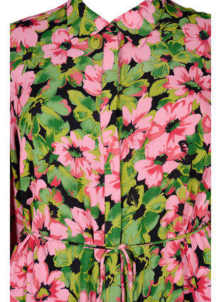 	 Viscose shirt dress with floral print, Pink G. Flower AOP, Packshot image number 2