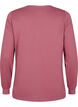 Sweatshirt with lace details, Rose Brown, Packshot image number 1
