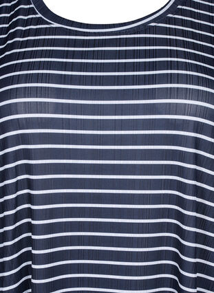 FLASH - Striped dress with short sleeves, Night S. W. Stripe, Packshot image number 2