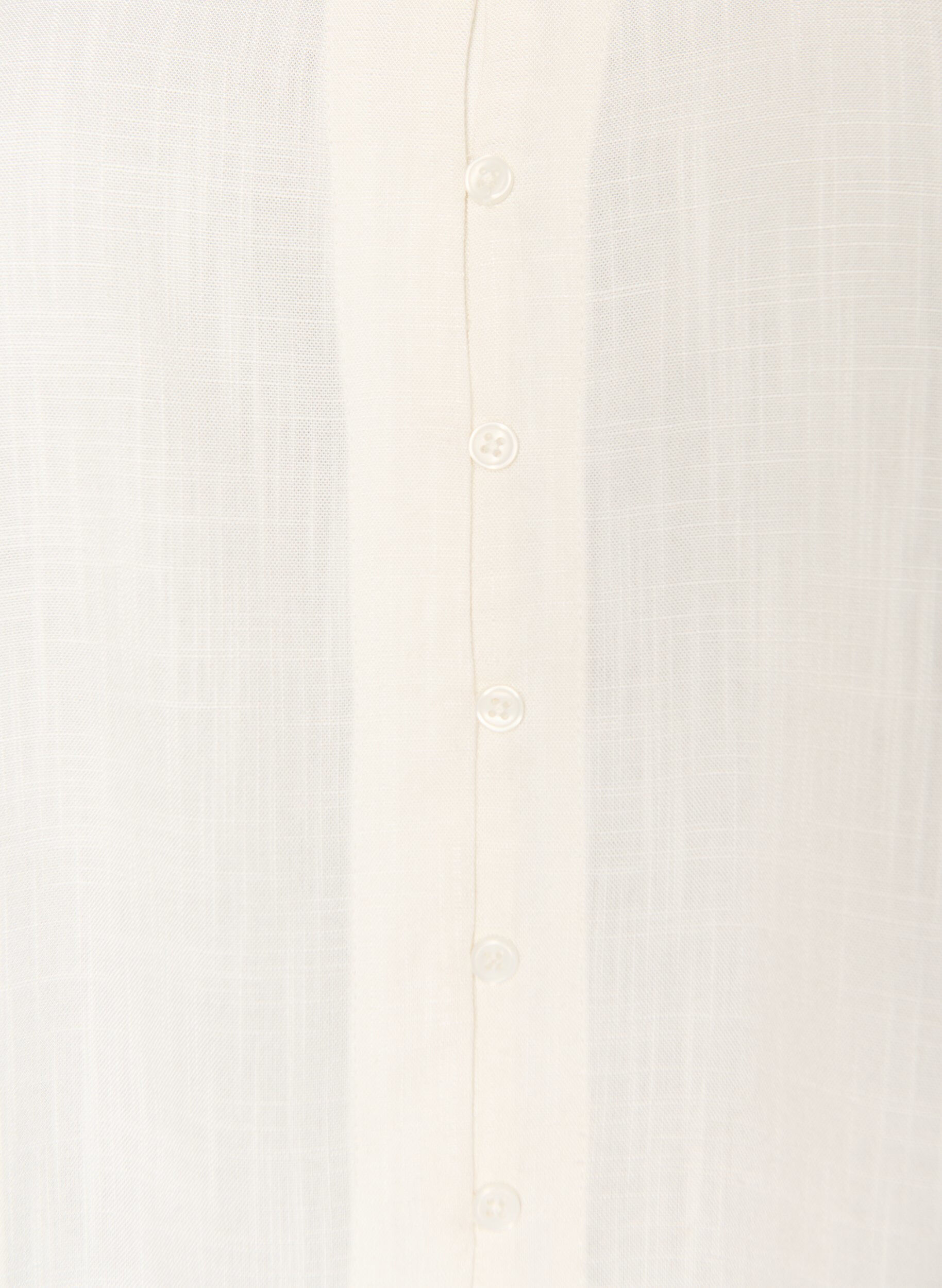 ZizzifashionViscose blouse with crochet trim and buttons, Vanilla, Packshot image number 2